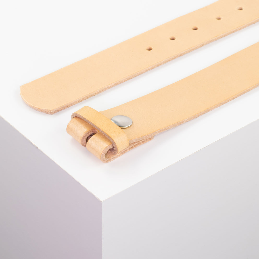 Ledergürtel 4cm natur ohne Muster