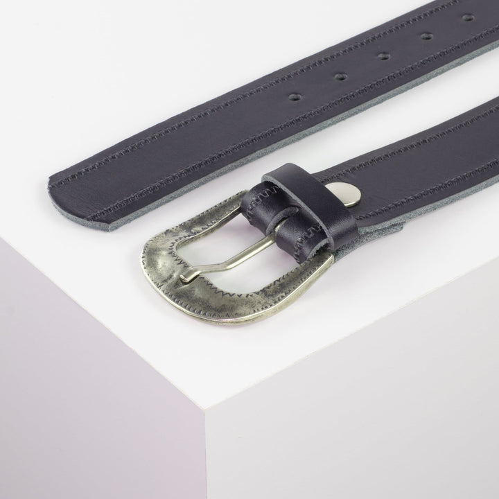 Ledergürtel 4cm mit Schnalle Berlin navi Reißverschluss