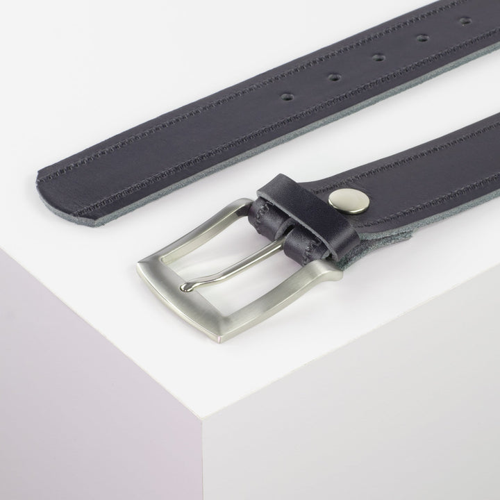 Ledergürtel 4cm mit Schnalle Bangkok navi Reißverschluss